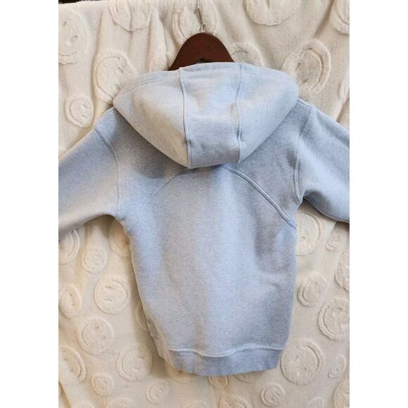 LULULEMON All Yours Hoodie Fleece Womens Size 2 Heathered Blue Linen - Picture 5 of 8